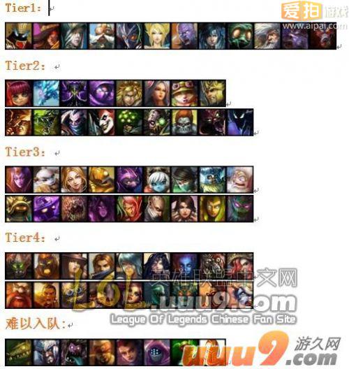 国服单人排位赛英雄排名 死歌卡牌必BAN - LO