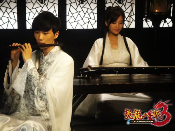 天龙八部3片场探班 许嵩金莎真情流露