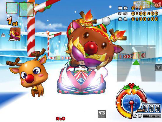 《跑跑卡丁车》魔怪z7圣诞版逆转战场!